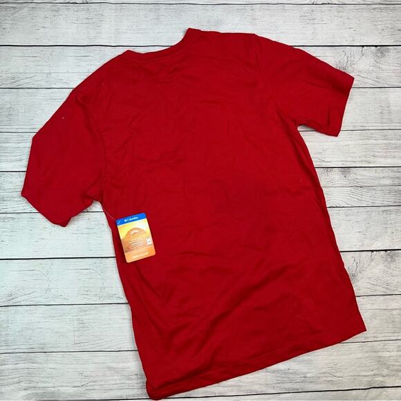 Columbia NWT Men's Thistletown Ridge Crew Performance T-Shirt Red Size Small - Picture 8 of 9